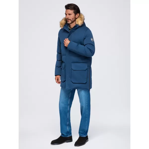  Pánská parka OMBRE OM-JALJ-0310 NAVY BLUE 