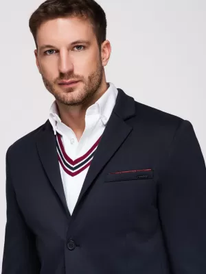 Pánské sako OMBRE M170 NAVY BLUE