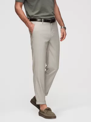 Pánské kalhoty OMBRE P1525 GREY AND BEIGE