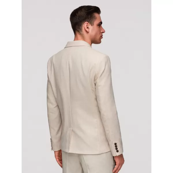  Pánské sako OMBRE M169 BEIGE 
