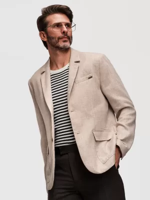Pánské sako OMBRE M169 LIGHT BEIGE