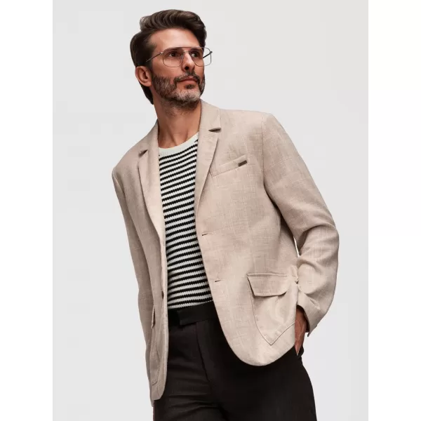  Pánské sako OMBRE M169 LIGHT BEIGE 