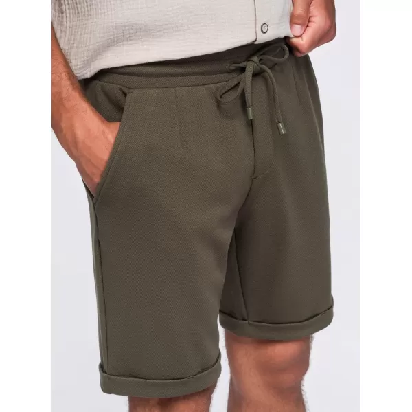  Pánské kraťasy OMBRE OM-SRCS-0206 OLIVE GREEN 
