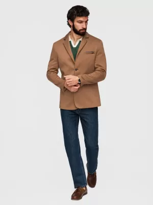 Pánské sako OMBRE M170 LIGHT BROWN