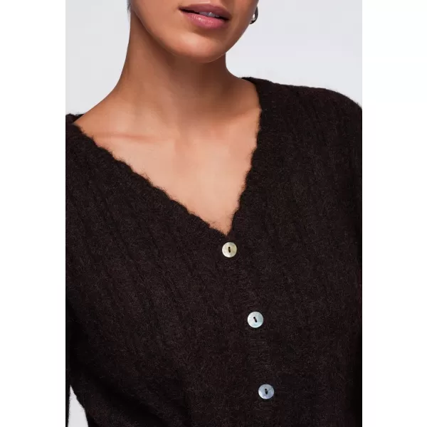  Dámský svetr OMBRE OW-SW-E0012 BROWN 