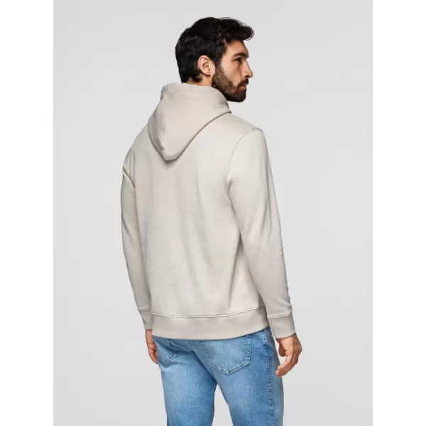  Pánská mikina OMBRE OM-SSBN-0270 LIGHT BEIGE 