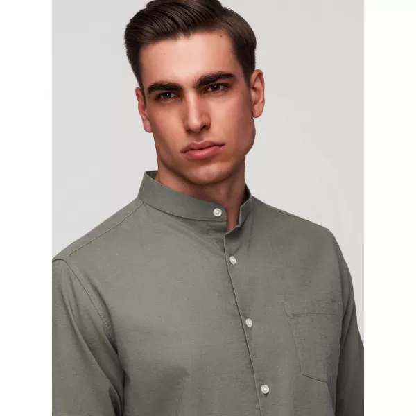  Pánská košile OMBRE K704 KHAKI 