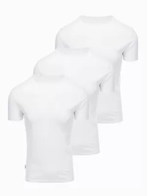 Pánské triko OMBRE OM-TSBS-0268 WHITE