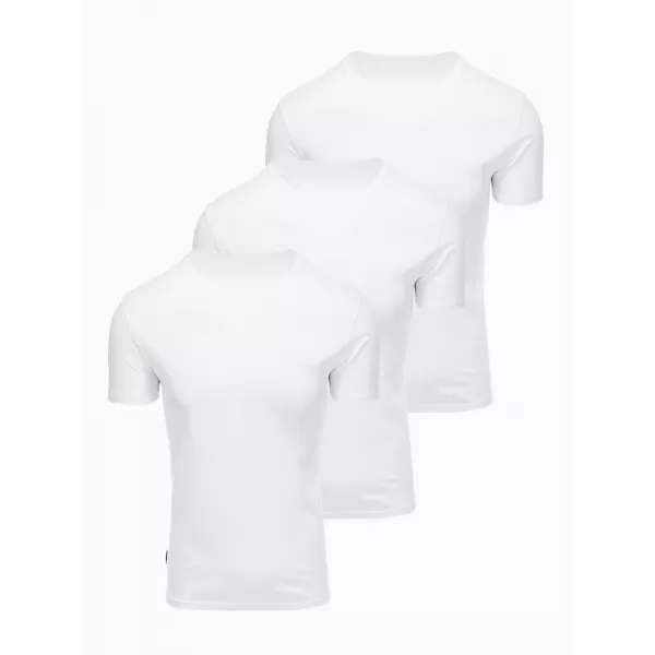  Pánské triko OMBRE OM-TSBS-0268 WHITE 