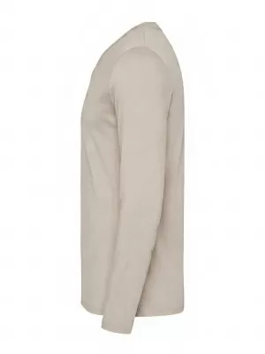 Pánské tričko OMBRE L171 LIGHT BEIGE