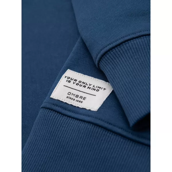  Pánská mikina OMBRE OM-SSBN-0271 NAVY BLUE 