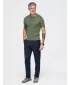 Pánské polo tričko OMBRE OM-POSS-0180 OLIVE