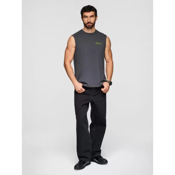  Pánské triko OMBRE OM-TSTT-0243 GRAPHITE 