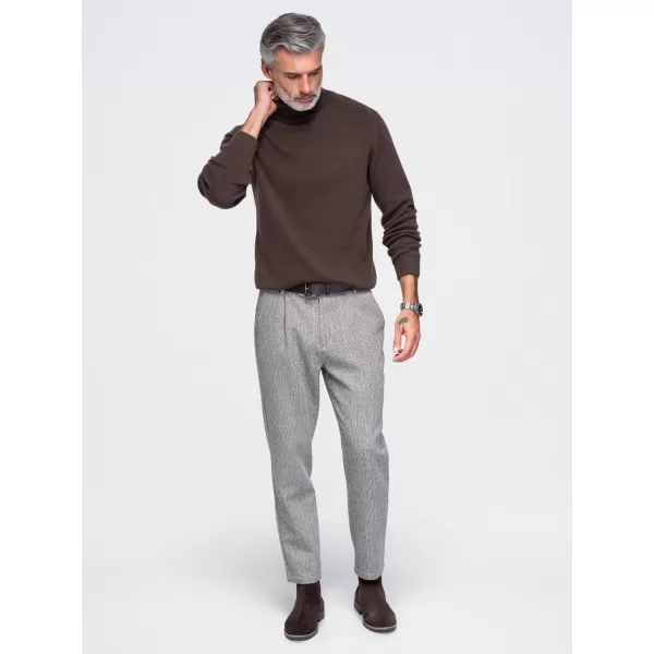  Pánský rolák OMBRE OM-SWTN-0192 BROWN 