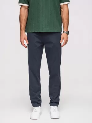 Pánské kalhoty OMBRE OM-PACP-0293 NAVY BLUE