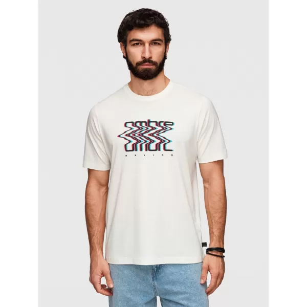  Pánské triko OMBRE OM-TSPT-0286 WHITE 