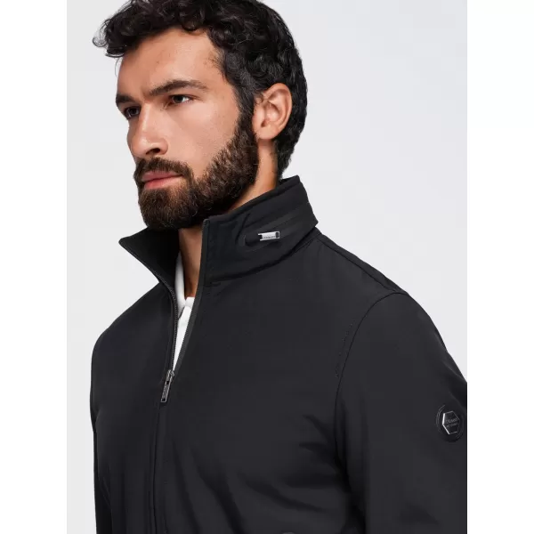  Pánská bunda s kapucí OMBRE OM-JANP-0233 BLACK 