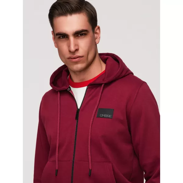  Pánská mikina OMBRE OM-SSZP-0256 RED 