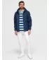 Pánská softshellová bunda OMBRE OM-JANP-0292 NAVY BLUE