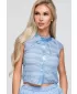 Dámská blůza OMBRE OW-TS-E0066 BLUE