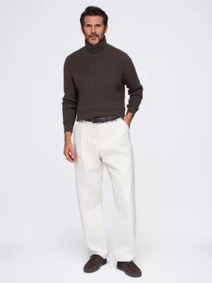 Pánský rolák OMBRE OM-SWTN-0189 DARK BROWN