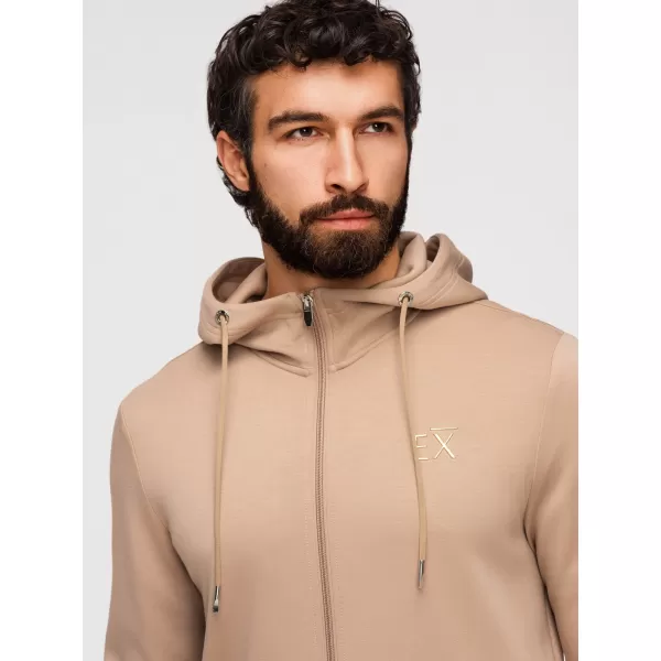  Pánská mikina OMBRE OM-SZBC-0196 BEIGE 
