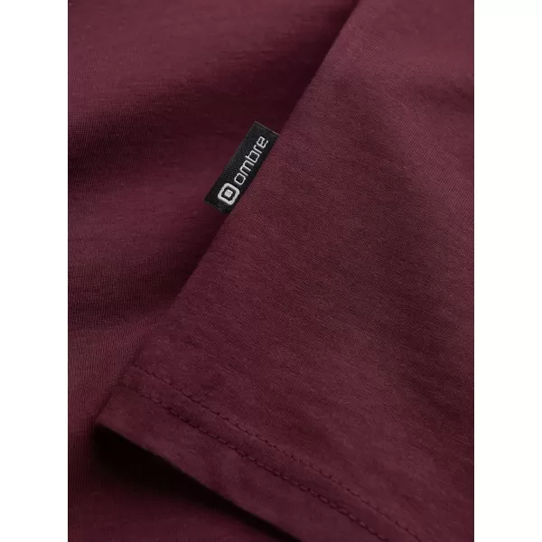  Pánské tričko OMBRE L171 BURGUNDY 