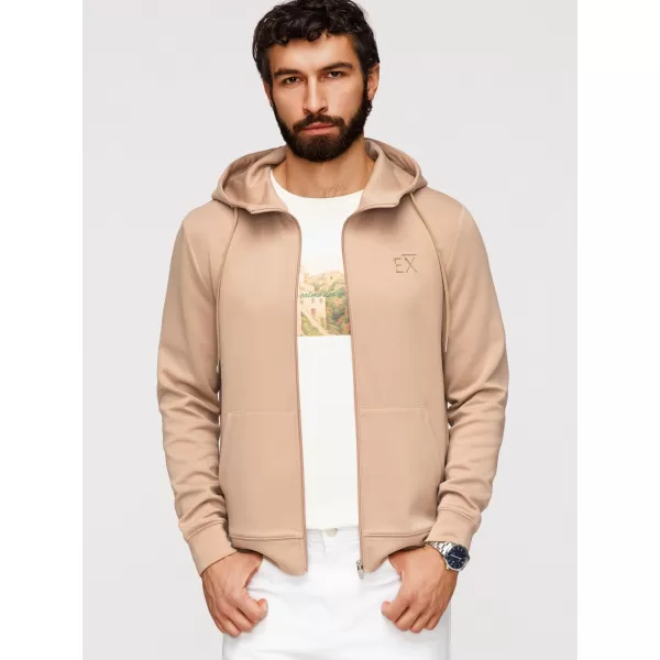  Pánská mikina OMBRE OM-SZBC-0196 BEIGE 