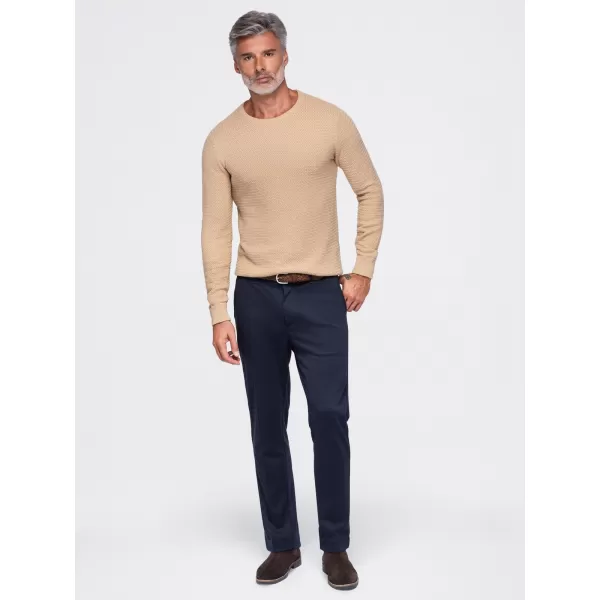  Pánský svetr OMBRE OM-SWSW-0119 SAND 