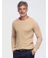 Pánský svetr OMBRE OM-SWSW-0119 SAND