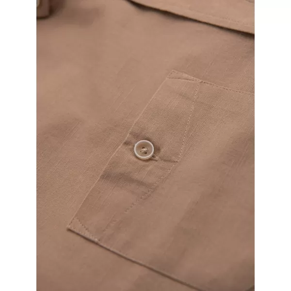  Pánská košile OMBRE N-OM-SHCS-0134 LIGHT BROWN 