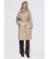 Dámský kabát OMBRE OW-CT-E0002 BEIGE
