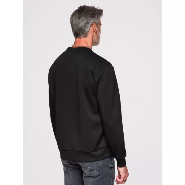  Pánská mikina OMBRE OM-SSNZ-0273 BLACK 