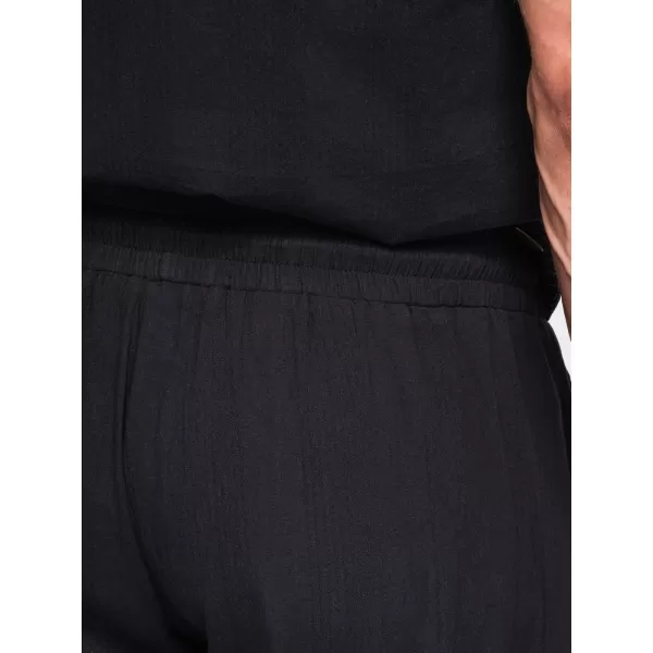  Pánské kalhoty OMBRE OM-PACP-0312 BLACK 