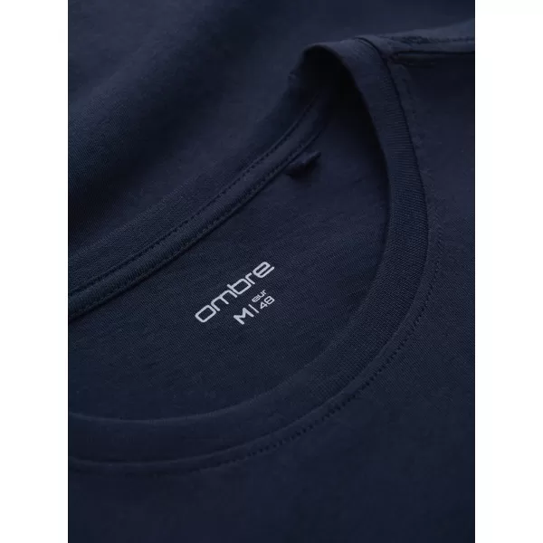  Pánské triko OMBRE OM-TSPT-0269 NAVY BLUE 