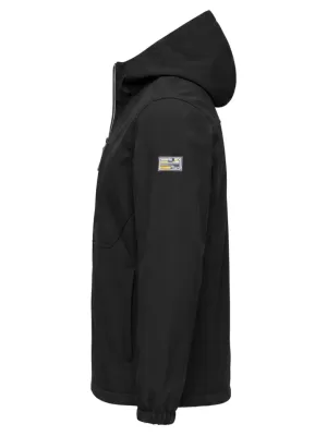 Pánská softshellová bunda OMBRE C581 BLACK