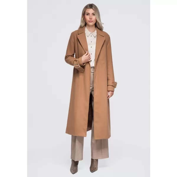  Dámský kabát OMBRE OW-CT-E0006 CAMEL 