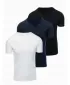 Pánské triko OMBRE OM-TSBS-0281 BLACK/WHITE/BLUE