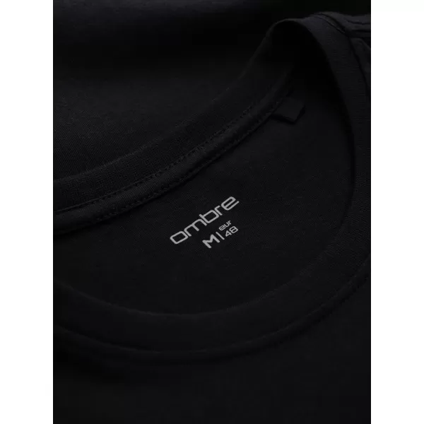  Pánské triko OMBRE OM-TSPT-0269 BLACK 