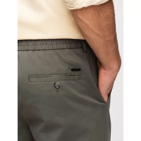  Pánské kalhoty OMBRE OM-PACP-0293 KHAKI 