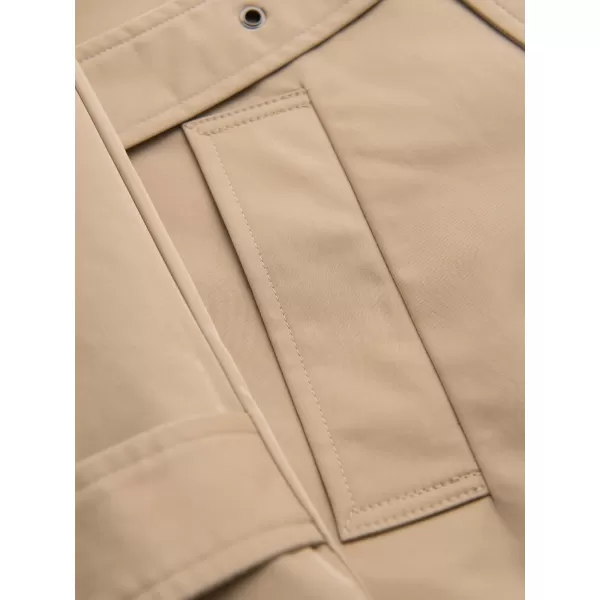  Pánský kabát OMBRE OM-COLC-0146 BEIGE 