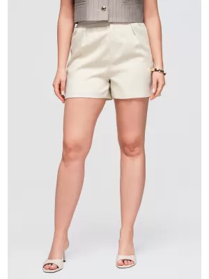 Dámské kraťasy OMBRE OW-ST-E0010 BEIGE