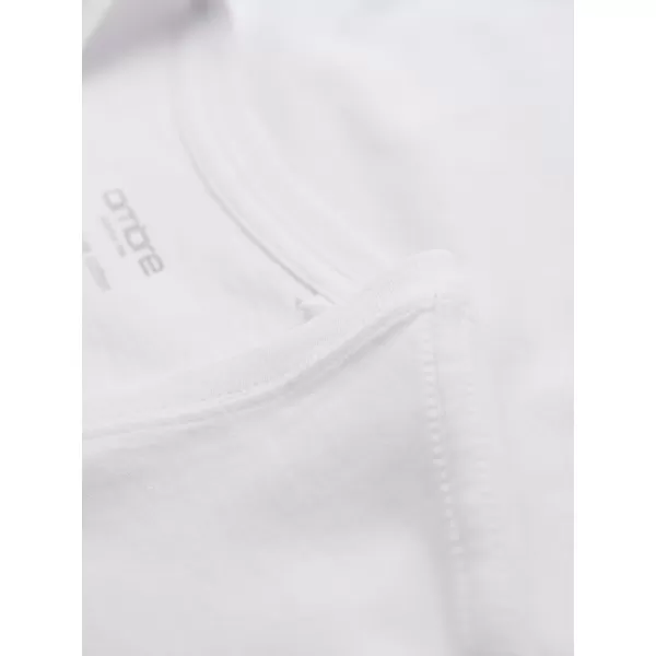  Pánské triko OMBRE OM-TSBS-0281 WHITE/SAND/NAVY 