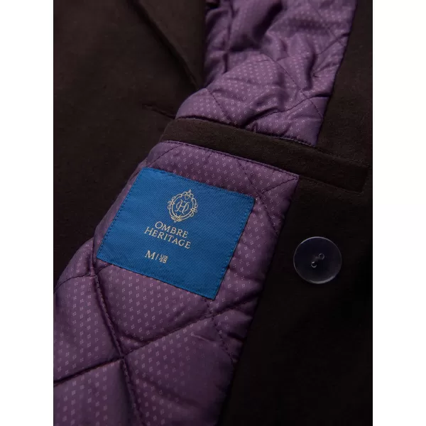  Pánský kabát OMBRE OM-COWC-0156 DARK BROWN 