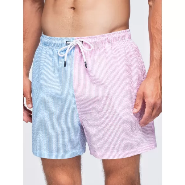  Pánské kraťasy OMBRE OM-SRSS-0215 BLUE AND PINK 
