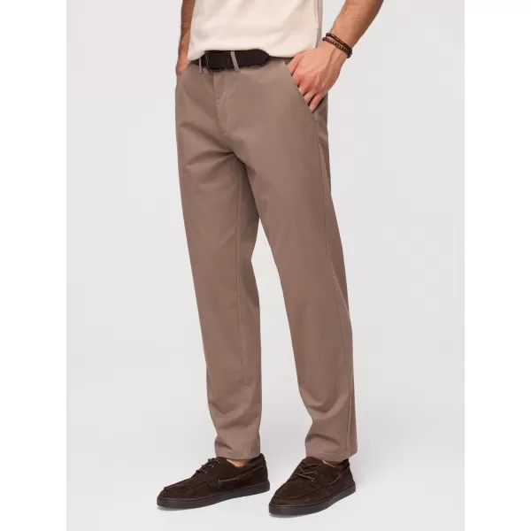  Pánské kalhoty OMBRE OM-PACP-0293 BROWN 