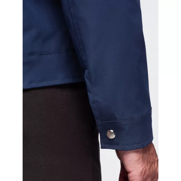  Pánská přechodná bunda OMBRE OM-JANP-0224 NAVY BLUE 