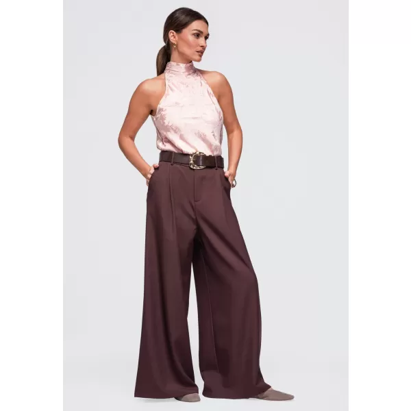  Dámské kalhoty OMBRE OW-PA-E0019 BROWN 