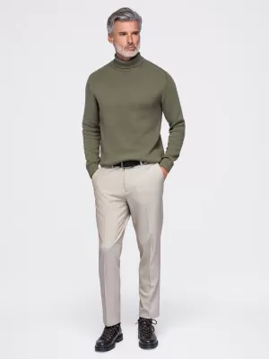 Pánský rolák OMBRE OM-SWTN-0192 OLIVE