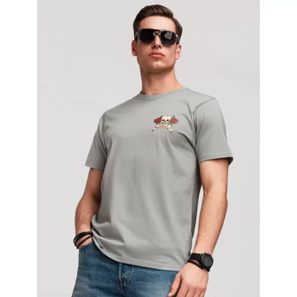  Pánské triko OMBRE OM-TSPT-0257 GREY 
